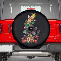 Giraffe Christmas Tree Spare Tire Cover Funny Xmas Giraffes Lover Gift