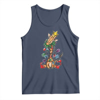 Giraffe Christmas Tree Tank Top Funny Xmas Giraffes Lover Gift