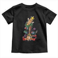 Giraffe Christmas Tree Toddler T Shirt Funny Xmas Giraffes Lover Gift