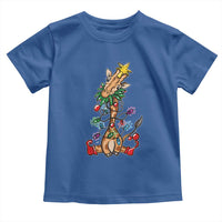 Giraffe Christmas Tree Toddler T Shirt Funny Xmas Giraffes Lover Gift