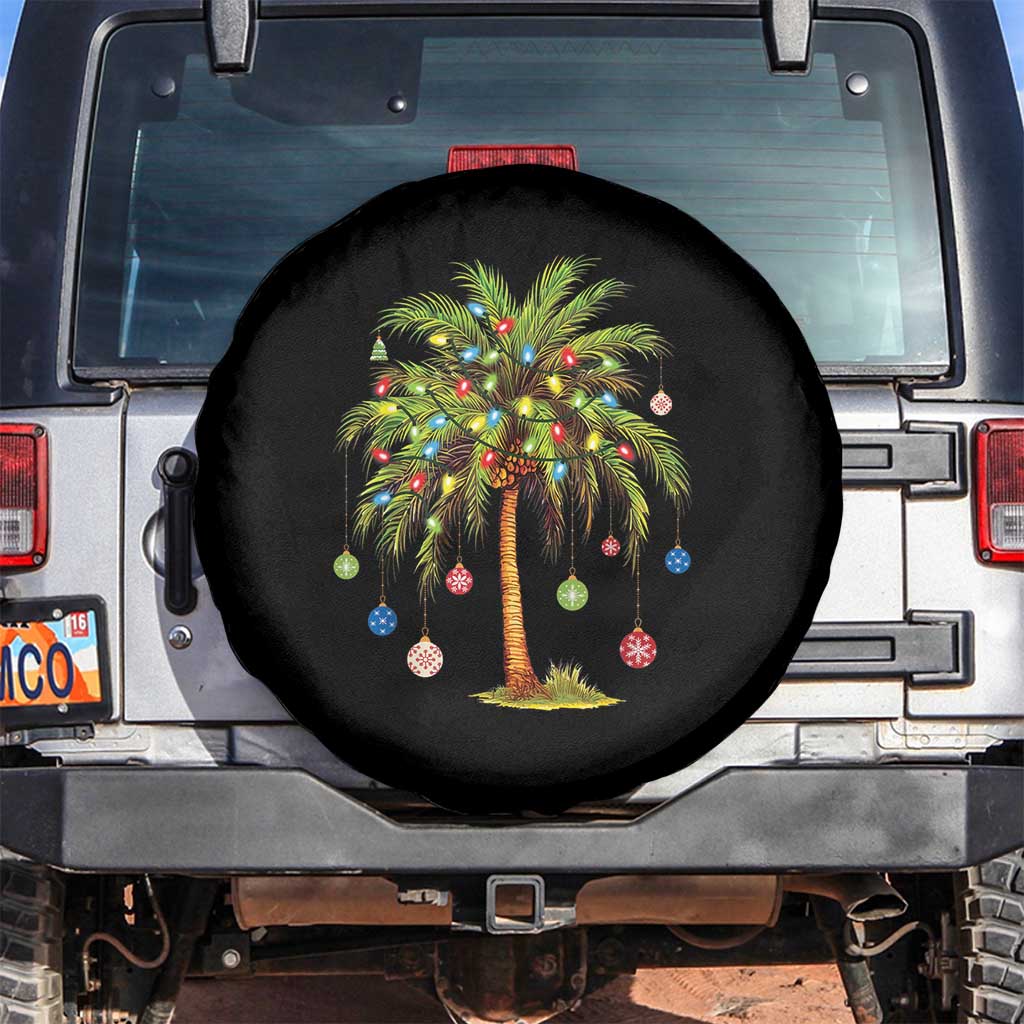 Christmas Palm Tree Spare Tire Cover Xmas Lights Tropical Hawaiian Holidays