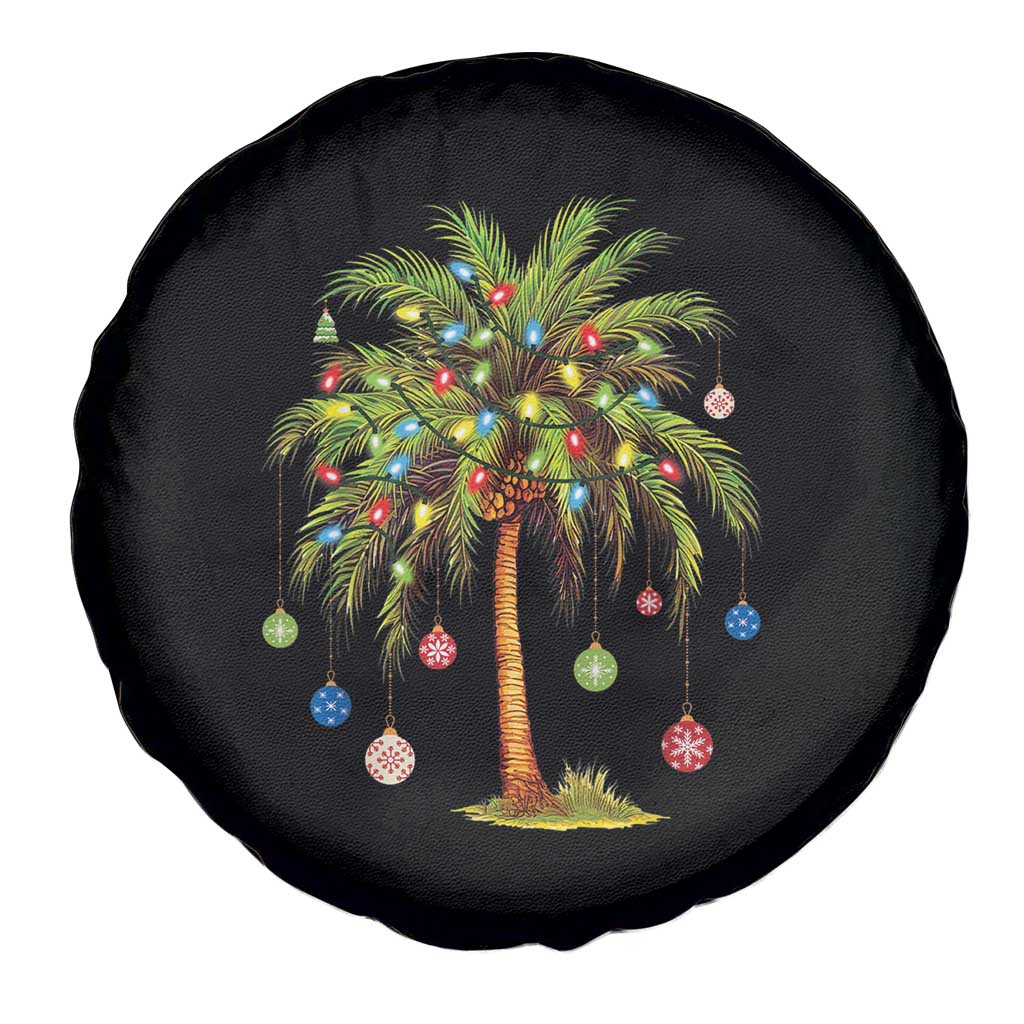 Christmas Palm Tree Spare Tire Cover Xmas Lights Tropical Hawaiian Holidays