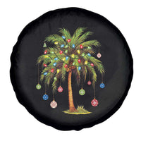 Christmas Palm Tree Spare Tire Cover Xmas Lights Tropical Hawaiian Holidays