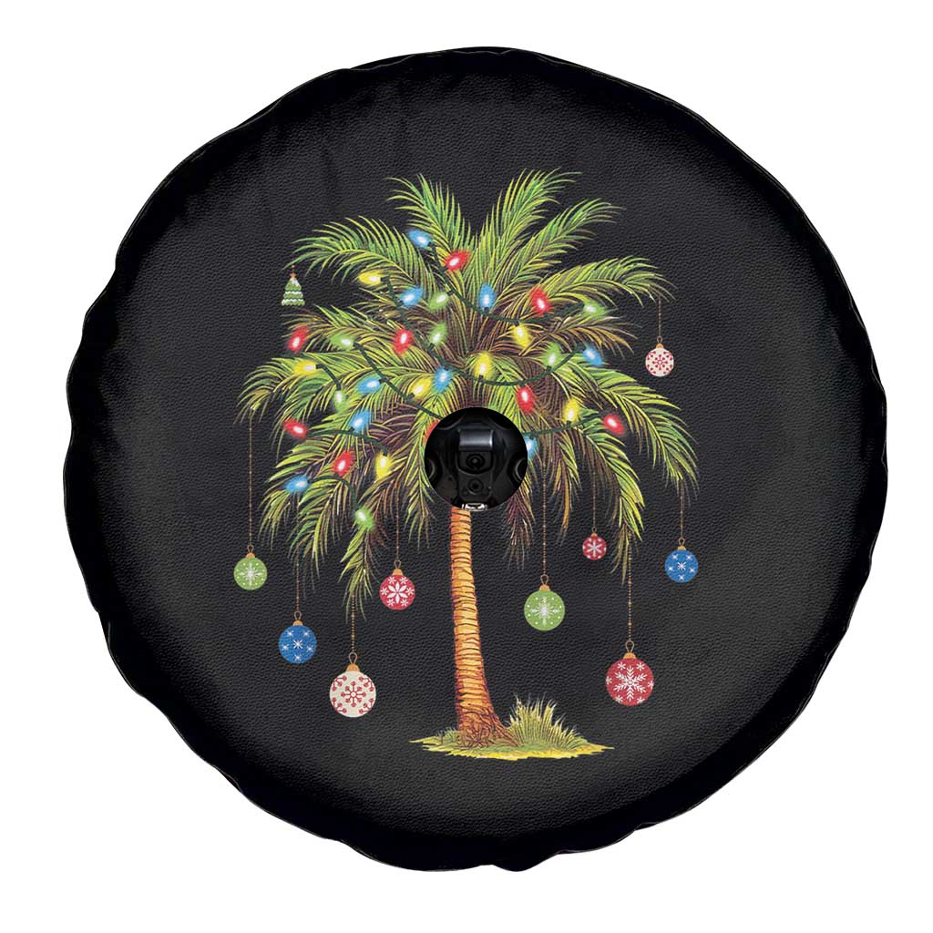Christmas Palm Tree Spare Tire Cover Xmas Lights Tropical Hawaiian Holidays