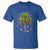 Christmas Palm Tree T Shirt Xmas Lights Tropical Hawaiian Holidays - Wonder Print Shop