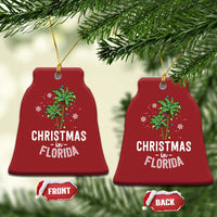 Xmas In Florida Christmas Ornament Deck The Palm Trees Matching Family Vacation - Wonder Print Shop