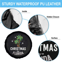 Christmas In Florida Spare Tire Cover Deck The Palm Trees Xmas Matching Family Vacation