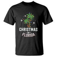 Christmas In Florida T Shirt Deck The Palm Trees Xmas Matching Family Vacation - Wonder Print Shop