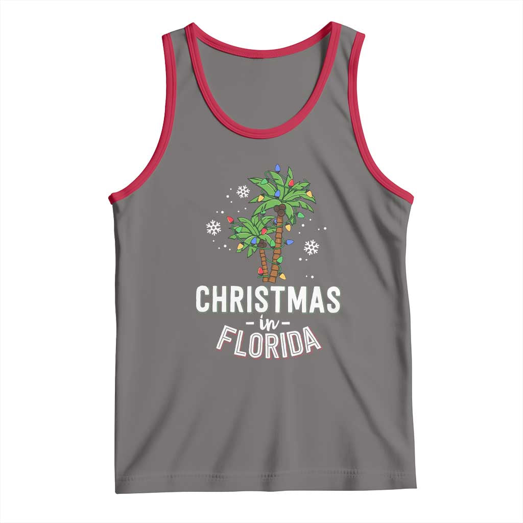 Christmas In Florida Tank Top Deck The Palm Trees Xmas Matching Family Vacation