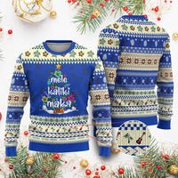 Tropical Hawaiian Xmas Ugly Christmas Sweater Mele Kalikimaka Palm Tree In Hawaii - Wonder Print Shop