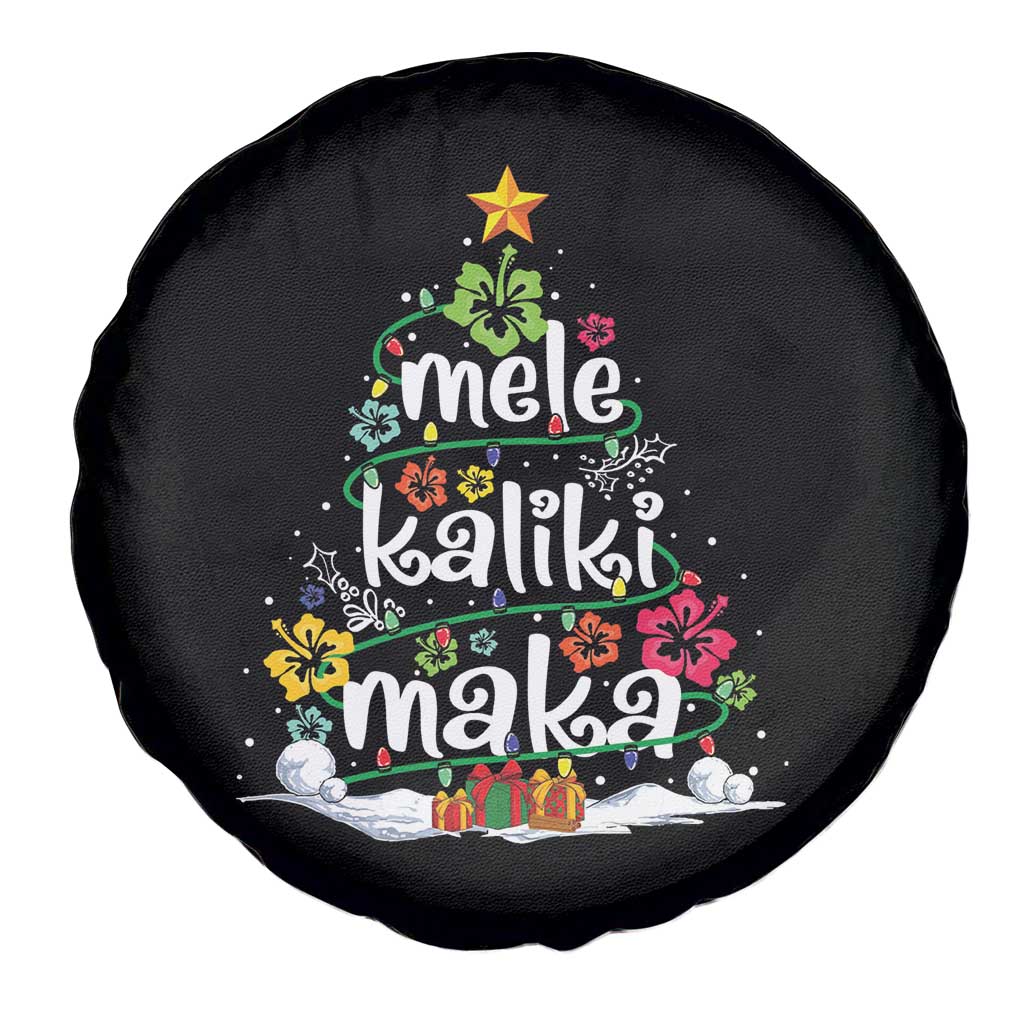 Tropical Hawaiian Christmas Spare Tire Cover Mele Kalikimaka Palm Tree Xmas in Hawaii