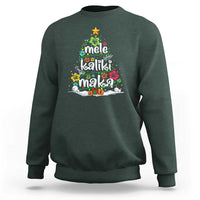 Tropical Hawaiian Christmas Sweatshirt Mele Kalikimaka Palm Tree Xmas in Hawaii - Wonder Print Shop