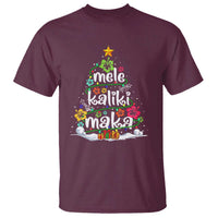 Tropical Hawaiian Christmas T Shirt Mele Kalikimaka Palm Tree Xmas in Hawaii - Wonder Print Shop