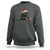 Christmas Black Cat Sweatshirt Knock Over Elephant Funny Xmas - Wonder Print Shop