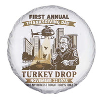 Vintage Thanksgiving Turkey Drop Spare Tire Cover Funny 1978 Helicopter Scene Classic TV Moment - Wonder Print Shop