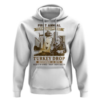 Vintage Thanksgiving Turkey Drop Hoodie Funny 1978 Helicopter Scene Classic TV Moment - Wonder Print Shop