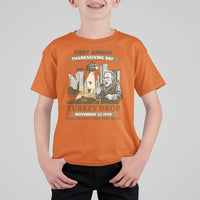 Vintage Thanksgiving Turkey Drop T Shirt For Kid Funny 1978 Helicopter Scene Classic TV Moment - Wonder Print Shop