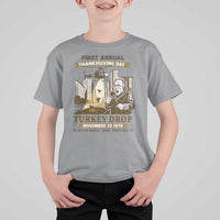 Vintage Thanksgiving Turkey Drop T Shirt For Kid Funny 1978 Helicopter Scene Classic TV Moment - Wonder Print Shop