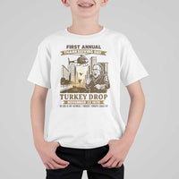 Vintage Thanksgiving Turkey Drop T Shirt For Kid Funny 1978 Helicopter Scene Classic TV Moment - Wonder Print Shop