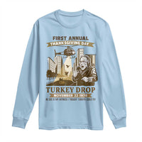 Vintage Thanksgiving Turkey Drop Long Sleeve Shirt Funny 1978 Helicopter Scene Classic TV Moment - Wonder Print Shop