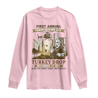 Vintage Thanksgiving Turkey Drop Long Sleeve Shirt Funny 1978 Helicopter Scene Classic TV Moment - Wonder Print Shop