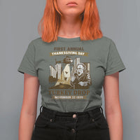 Vintage Thanksgiving Turkey Drop T Shirt For Women Funny 1978 Helicopter Scene Classic TV Moment - Wonder Print Shop