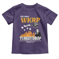 WKRP Turkey Drop with Les Nessman Toddler T Shirt Retro Thanksgiving Humor for Classic TV Fans - Wonder Print Shop