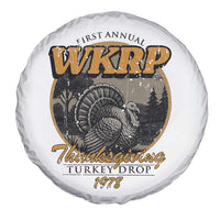 Retro WKRP Thanksgiving Turkey Drop 1978 Spare Tire Cover Distressed Vintage Holiday - Wonder Print Shop