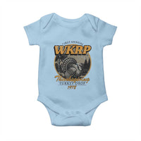 Retro WKRP Thanksgiving Turkey Drop 1978 Baby Onesie Distressed Vintage Holiday - Wonder Print Shop