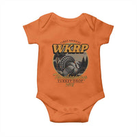 Retro WKRP Thanksgiving Turkey Drop 1978 Baby Onesie Distressed Vintage Holiday - Wonder Print Shop