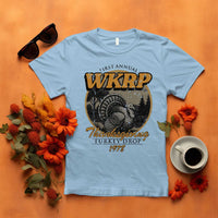 Retro WKRP Thanksgiving Turkey Drop 1978 T Shirt Distressed Vintage Holiday - Wonder Print Shop