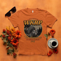 Retro WKRP Thanksgiving Turkey Drop 1978 T Shirt Distressed Vintage Holiday - Wonder Print Shop