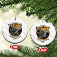 Retro WKRP Thanksgiving Turkey Drop 1978 Ceramic Ornament Distressed Vintage Holiday - Wonder Print Shop