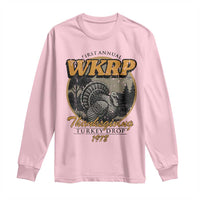 Retro WKRP Thanksgiving Turkey Drop 1978 Long Sleeve Shirt Distressed Vintage Holiday - Wonder Print Shop