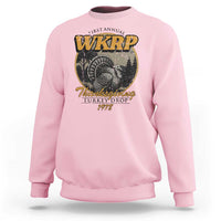 Retro WKRP Thanksgiving Turkey Drop 1978 Sweatshirt Distressed Vintage Holiday - Wonder Print Shop