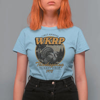 Retro WKRP Thanksgiving Turkey Drop 1978 T Shirt For Women Distressed Vintage Holiday - Wonder Print Shop