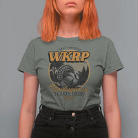 Retro WKRP Thanksgiving Turkey Drop 1978 T Shirt For Women Distressed Vintage Holiday - Wonder Print Shop