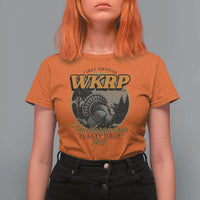 Retro WKRP Thanksgiving Turkey Drop 1978 T Shirt For Women Distressed Vintage Holiday - Wonder Print Shop