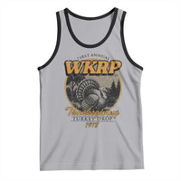 Retro WKRP Thanksgiving Turkey Drop 1978 Tank Top Distressed Vintage Holiday - Wonder Print Shop