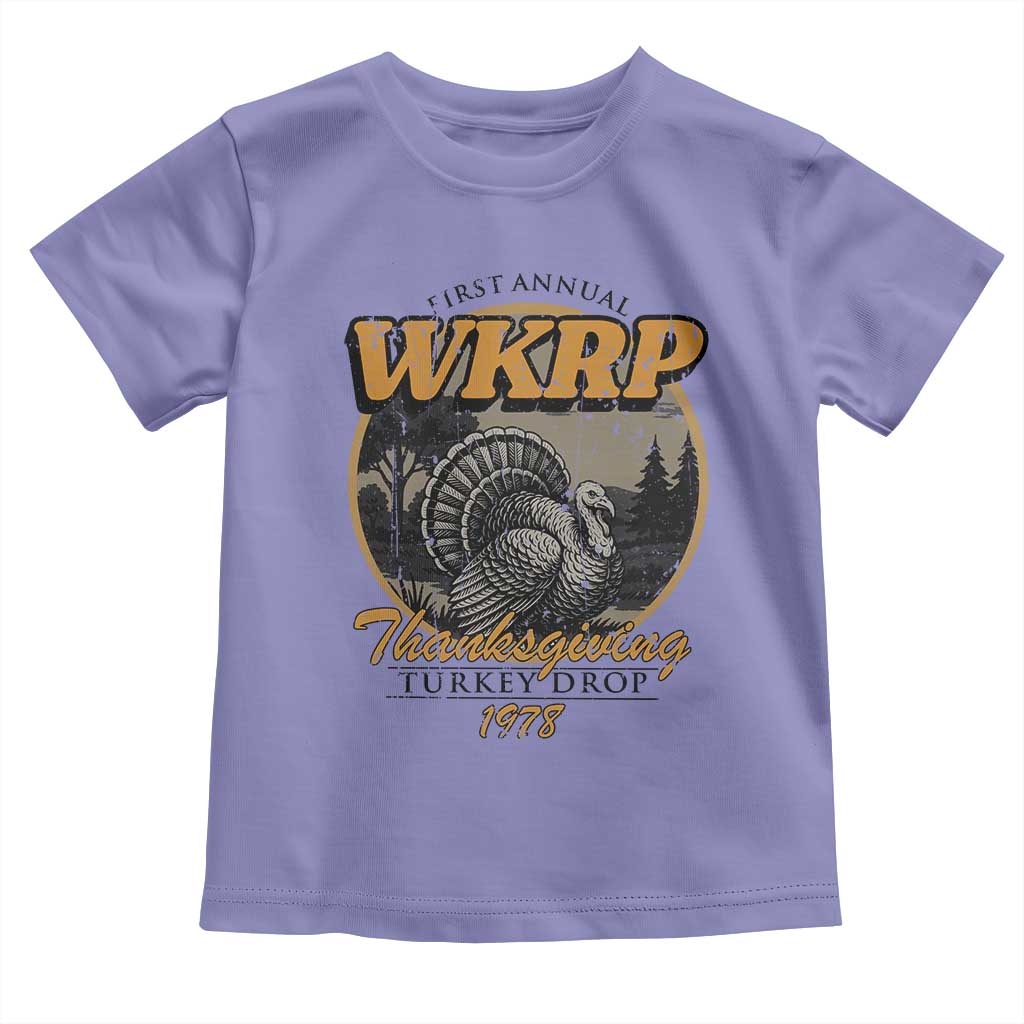 Retro WKRP Thanksgiving Turkey Drop 1978 Toddler T Shirt Distressed Vintage Holiday - Wonder Print Shop