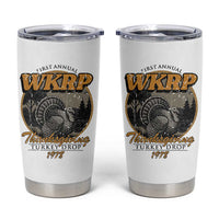 Retro WKRP Thanksgiving Turkey Drop 1978 Tumbler Cup Distressed Vintage Holiday - Wonder Print Shop