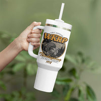Retro WKRP Thanksgiving Turkey Drop 1978 Tumbler With Handle Distressed Vintage Holiday - Wonder Print Shop