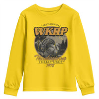 Retro WKRP Thanksgiving Turkey Drop 1978 Youth Sweatshirt Distressed Vintage Holiday - Wonder Print Shop