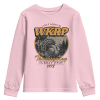Retro WKRP Thanksgiving Turkey Drop 1978 Youth Sweatshirt Distressed Vintage Holiday - Wonder Print Shop