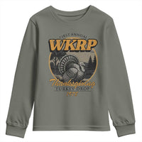 Retro WKRP Thanksgiving Turkey Drop 1978 Youth Sweatshirt Distressed Vintage Holiday - Wonder Print Shop