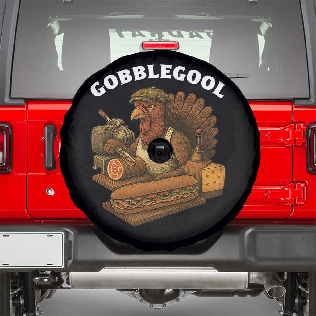 Gobblegool Funny Thanksgiving Spare Tire Cover Italian Turkey Deli Humor Sub Sandwich - Wonder Print Shop
