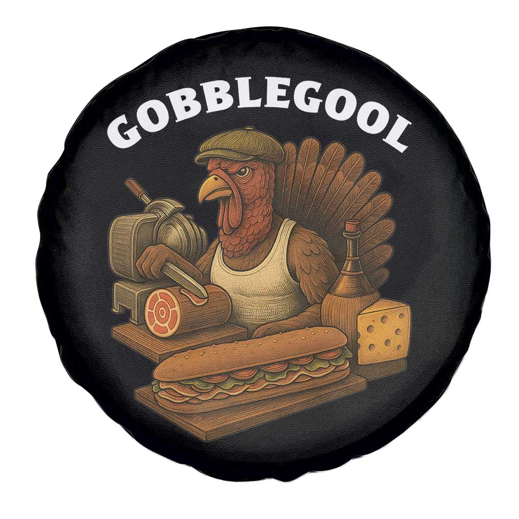 Gobblegool Funny Thanksgiving Spare Tire Cover Italian Turkey Deli Humor Sub Sandwich - Wonder Print Shop