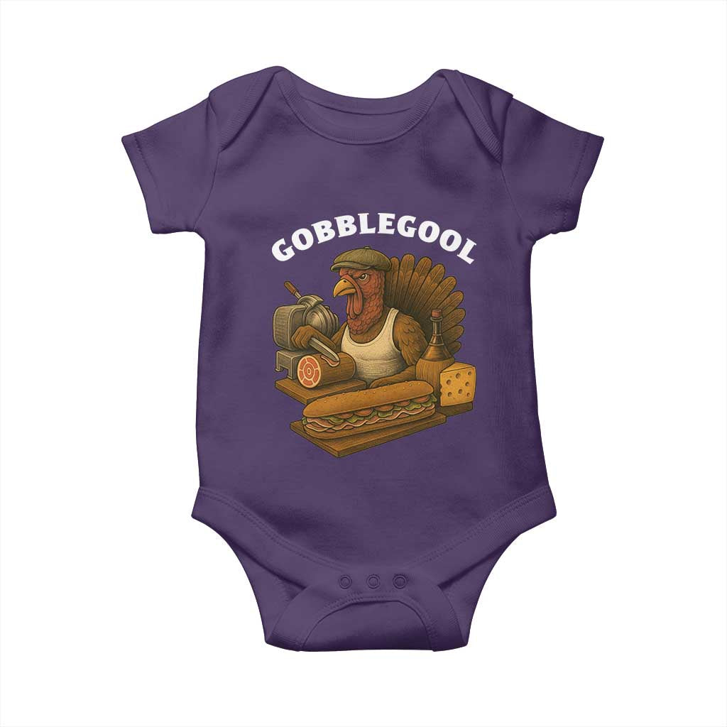 Gobblegool Funny Thanksgiving Baby Onesie Italian Turkey Deli Humor Sub Sandwich - Wonder Print Shop