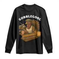 Gobblegool Funny Thanksgiving Long Sleeve Shirt Italian Turkey Deli Humor Sub Sandwich - Wonder Print Shop
