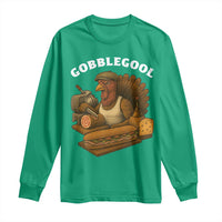 Gobblegool Funny Thanksgiving Long Sleeve Shirt Italian Turkey Deli Humor Sub Sandwich - Wonder Print Shop